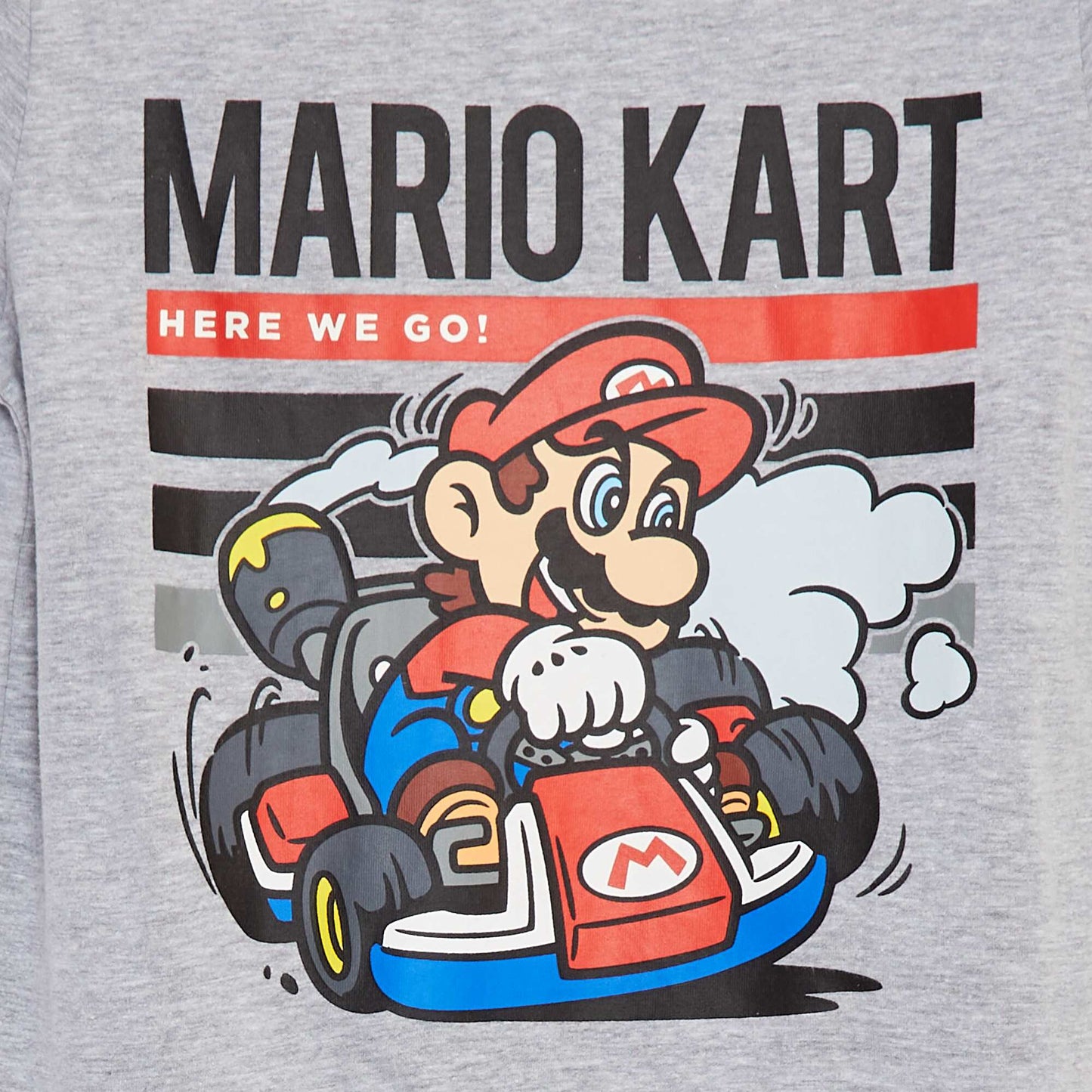 بيجامة "سوبر ماريو" القصيرة - طقم من قطعتين رمادي