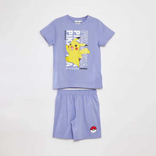 Pokémon T-shirt + shorts pyjama set - 2-piece set BLUE