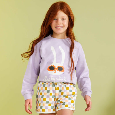 سترة سويت شيرت قماش خفيف الوزن - إصدار جرافيك أبيض