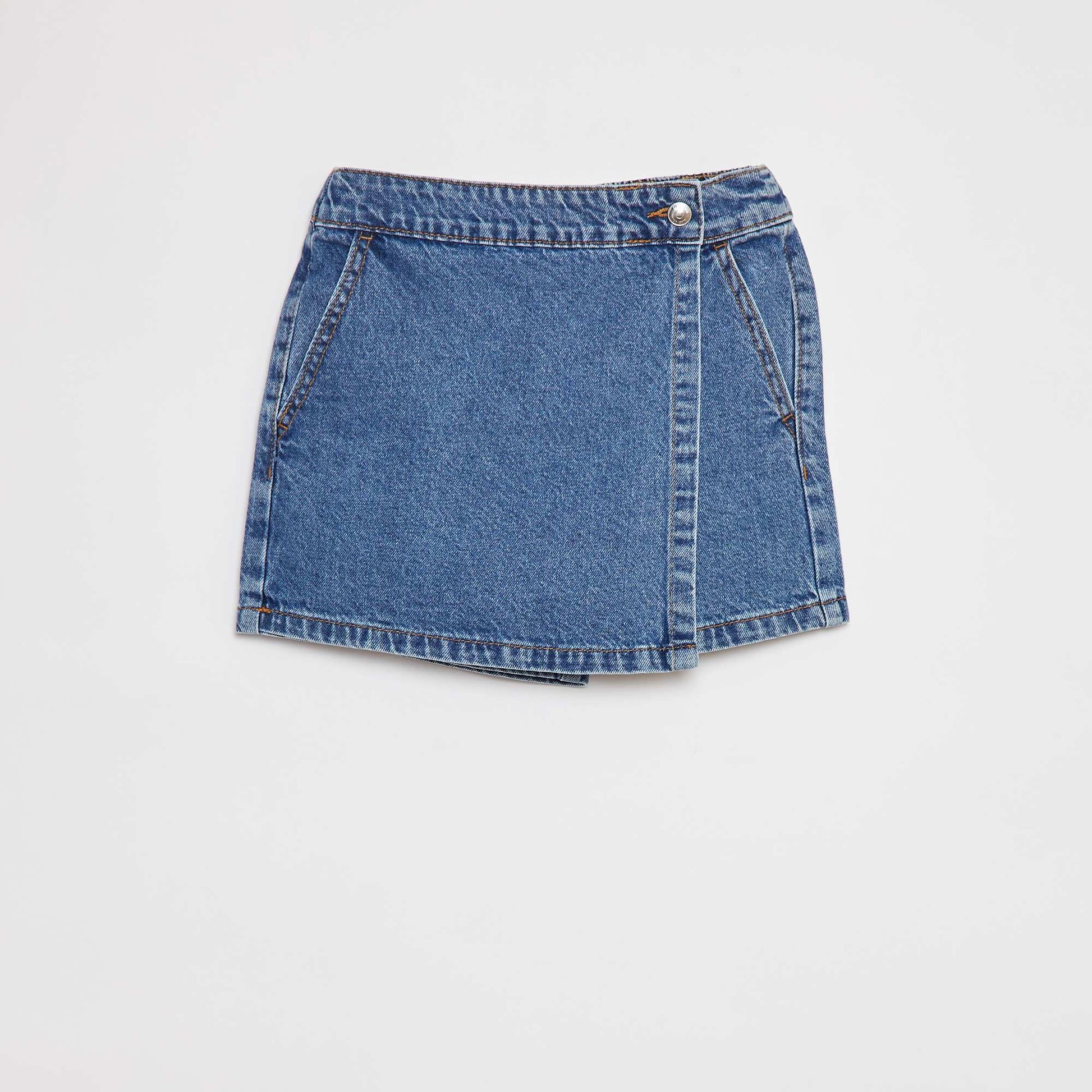 Denim skort BLUE