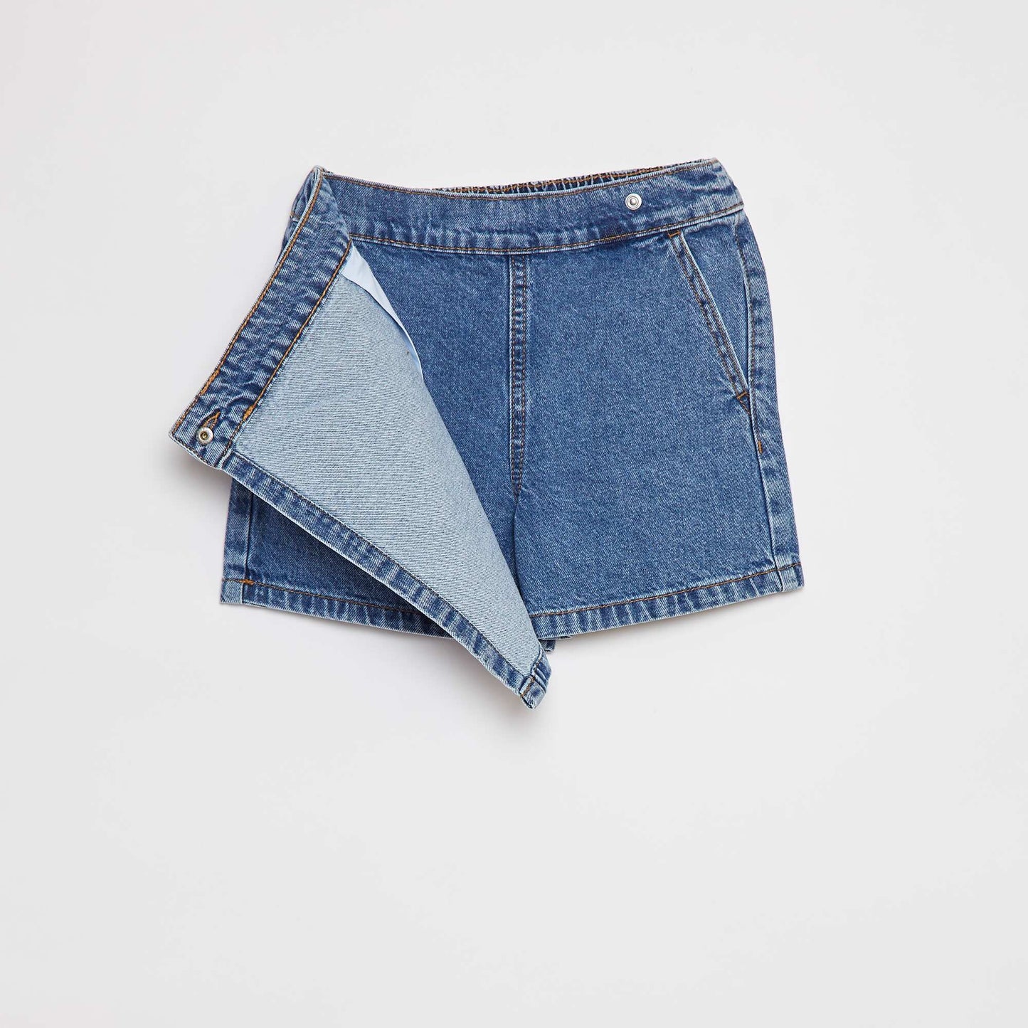 Denim skort BLUE