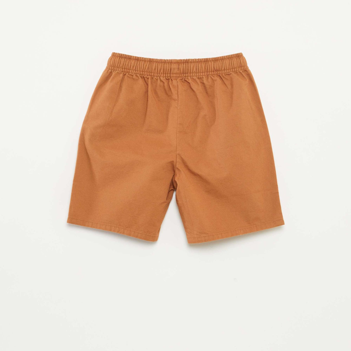 Plain chino-style Bermuda shorts BROWN