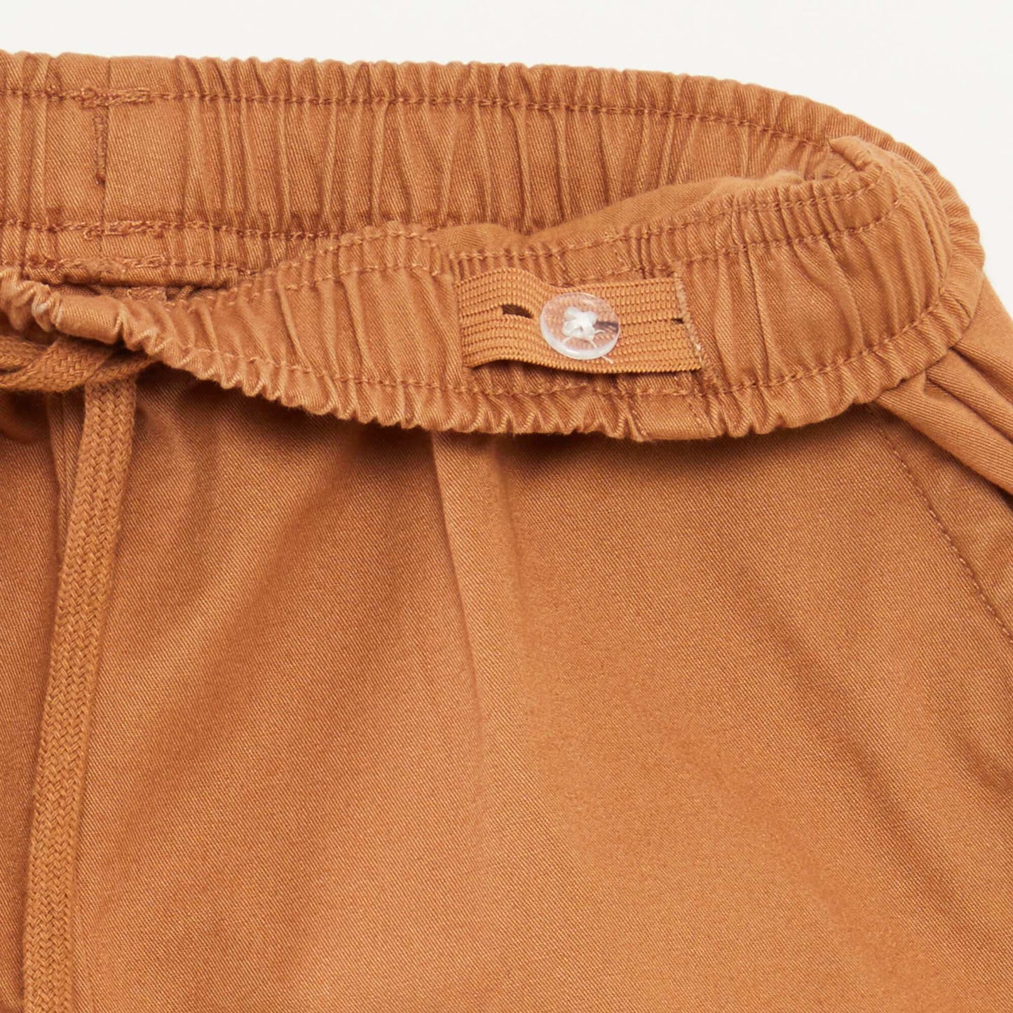 Plain chino-style Bermuda shorts BROWN