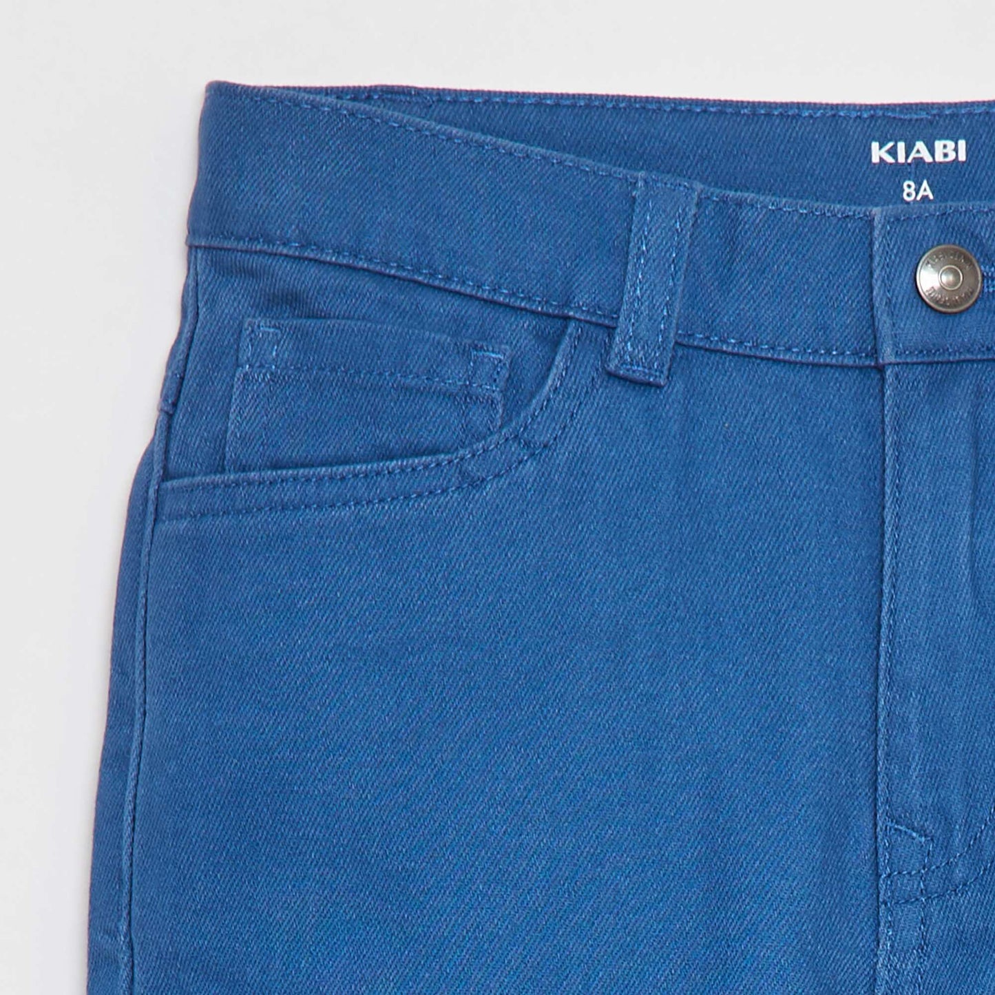 Loose-fit twill Bermuda shorts BLUE