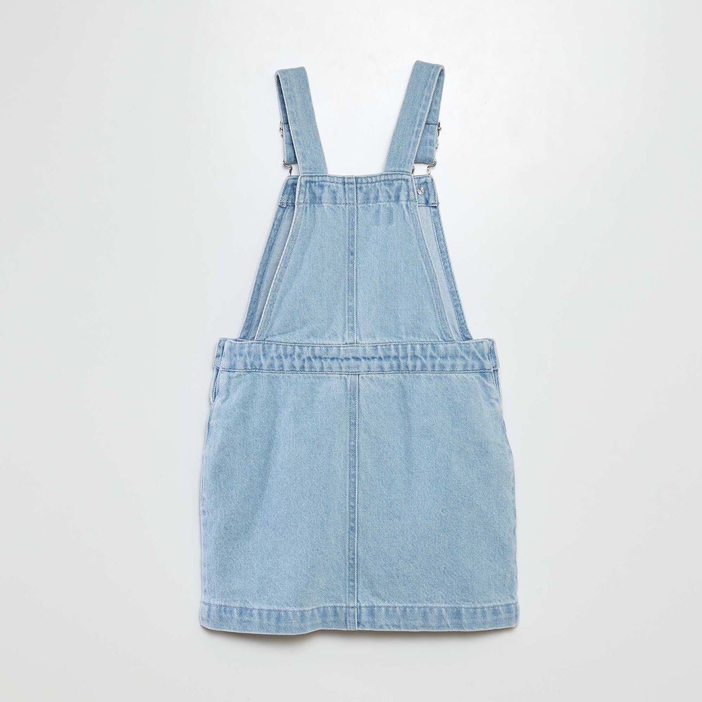 Dungaree dress with pocket - Grafik Edition WHITE