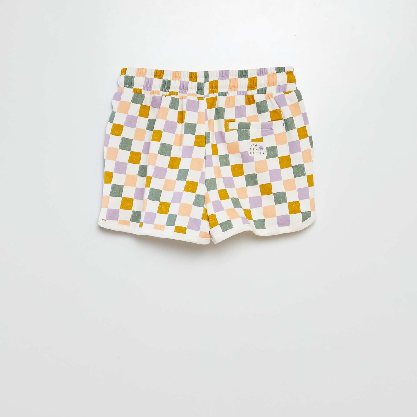 سويت شيرت قماش قصير - إصدار جرافيك أبيض