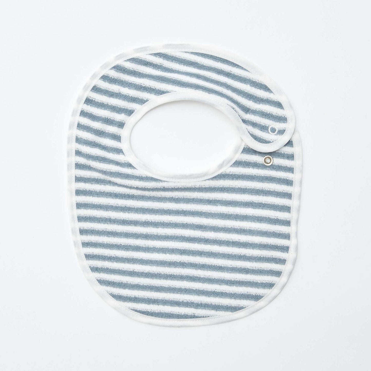 5 bibs with decorative prints and press-stud fastening BLUE