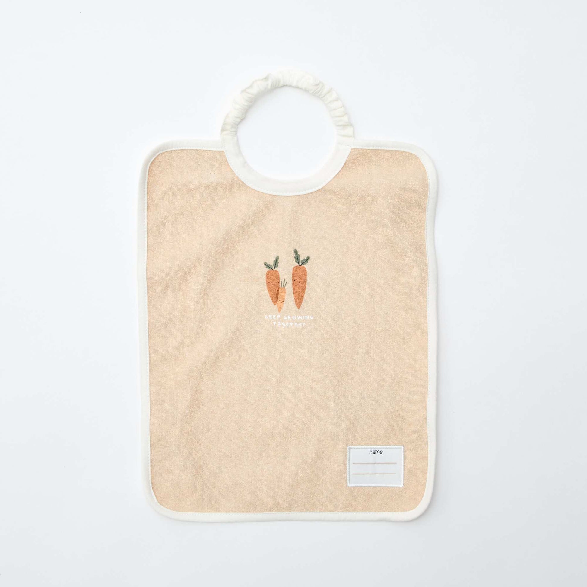 Pack of 2 bibs with elasticated neck WHITE