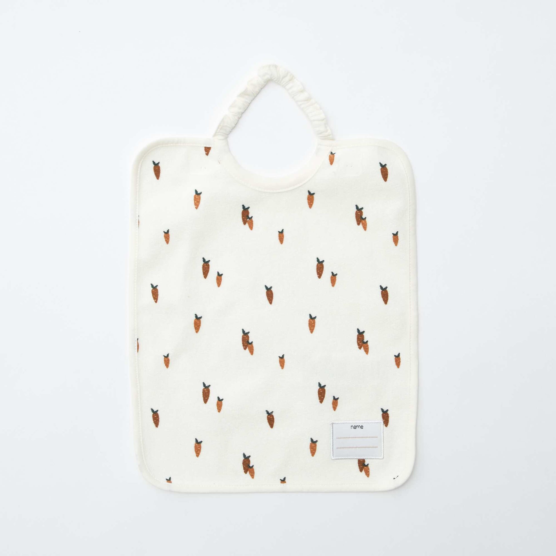 Pack of 2 bibs with elasticated neck WHITE
