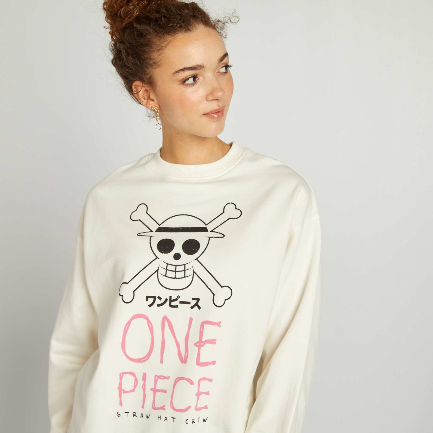 'One Piece' printed sweatshirt WHITE