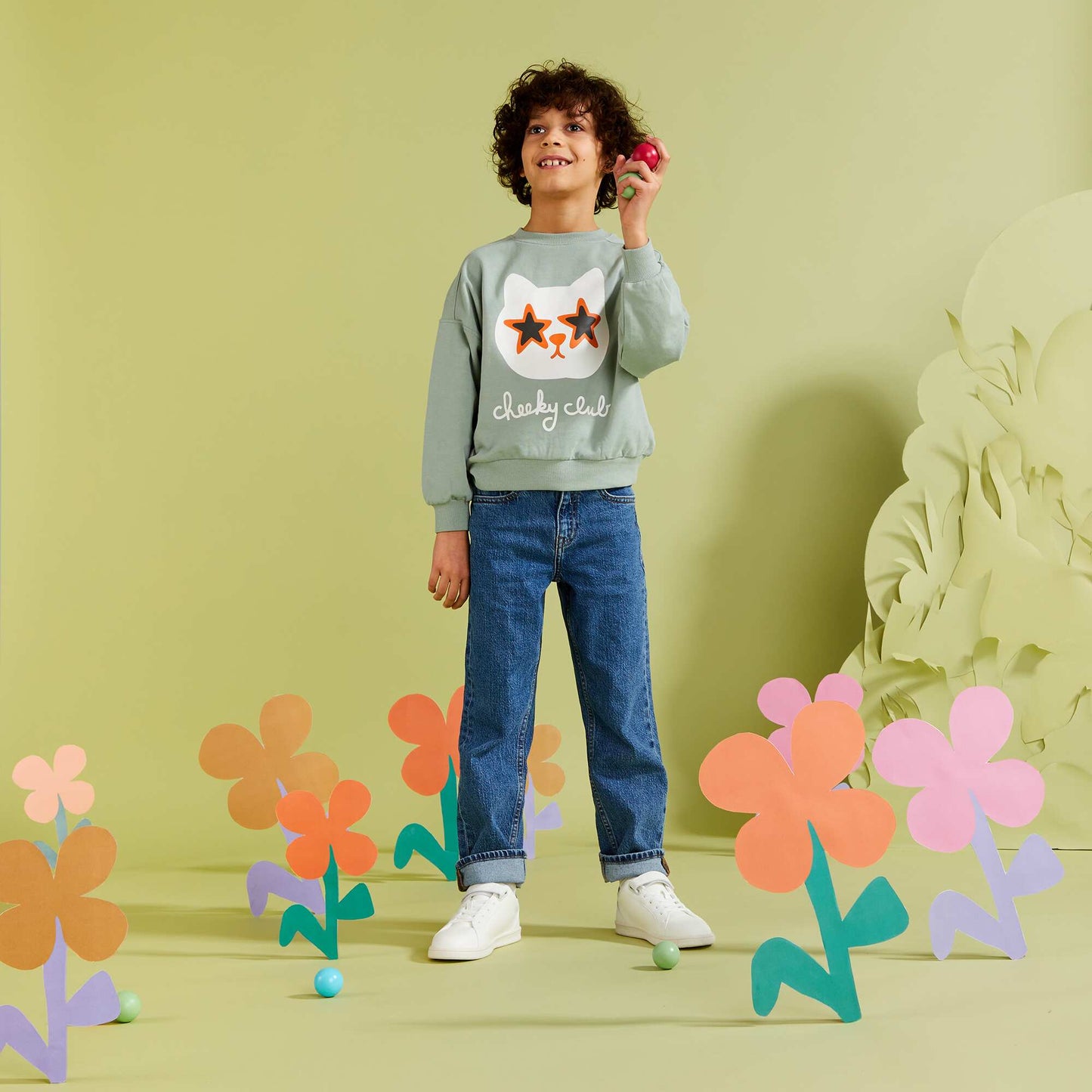 Printed sweatshirt - Grafik Edition WHITE