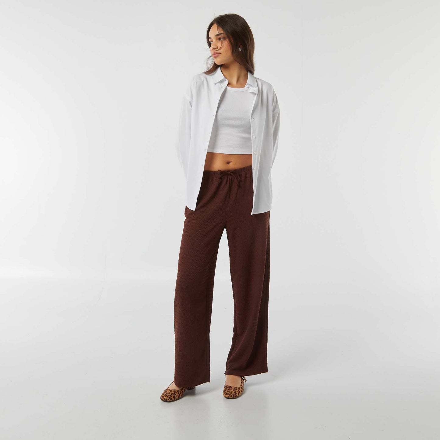 Vest top with cutaway arms WHITE