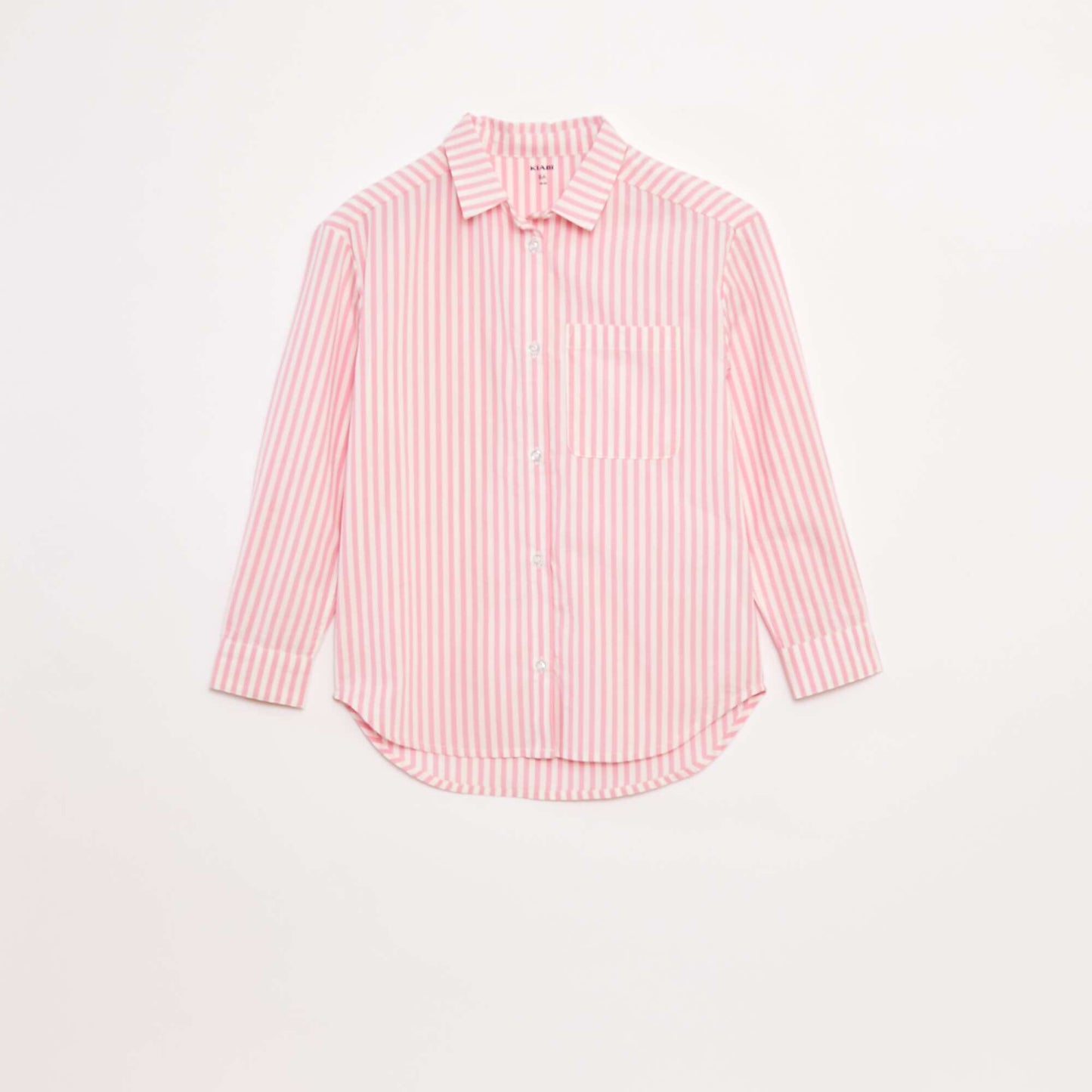 Long-sleeved poplin shirt PINK