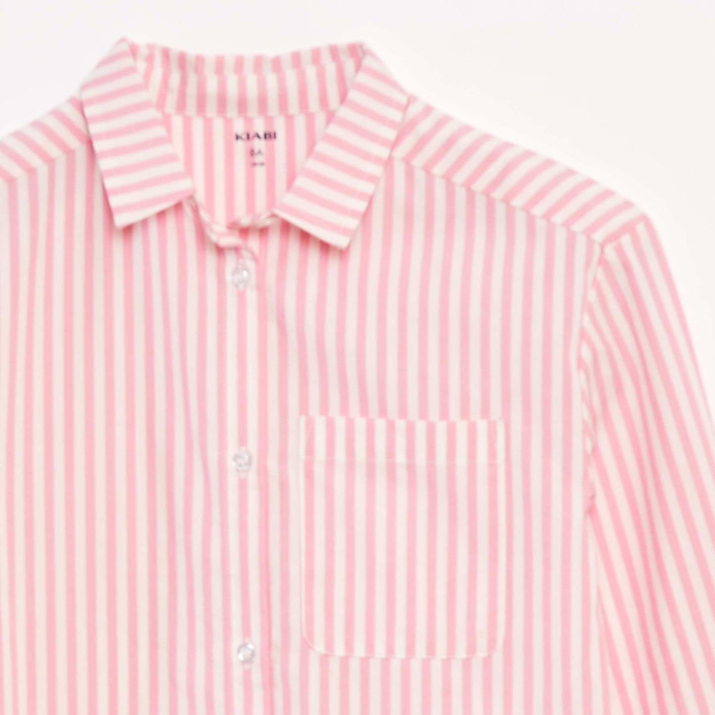 Long-sleeved poplin shirt PINK