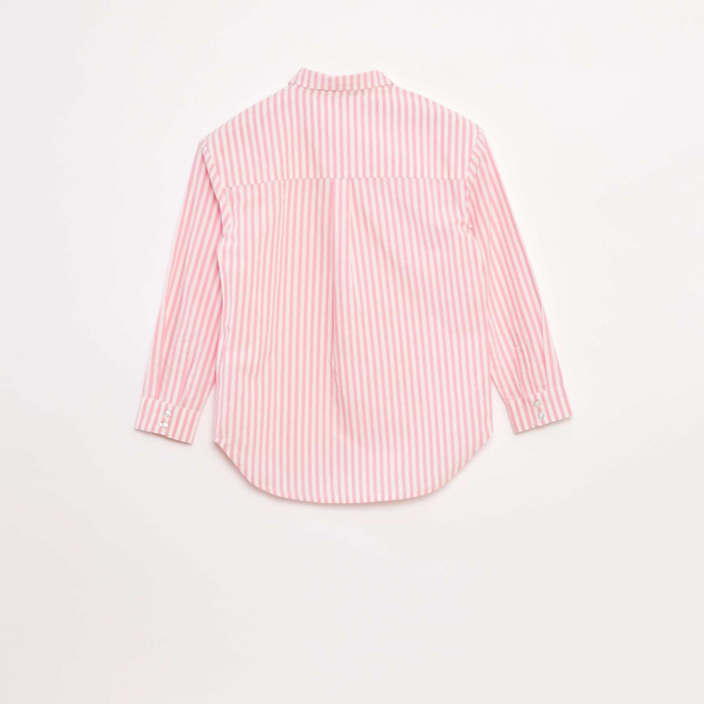 Long-sleeved poplin shirt PINK