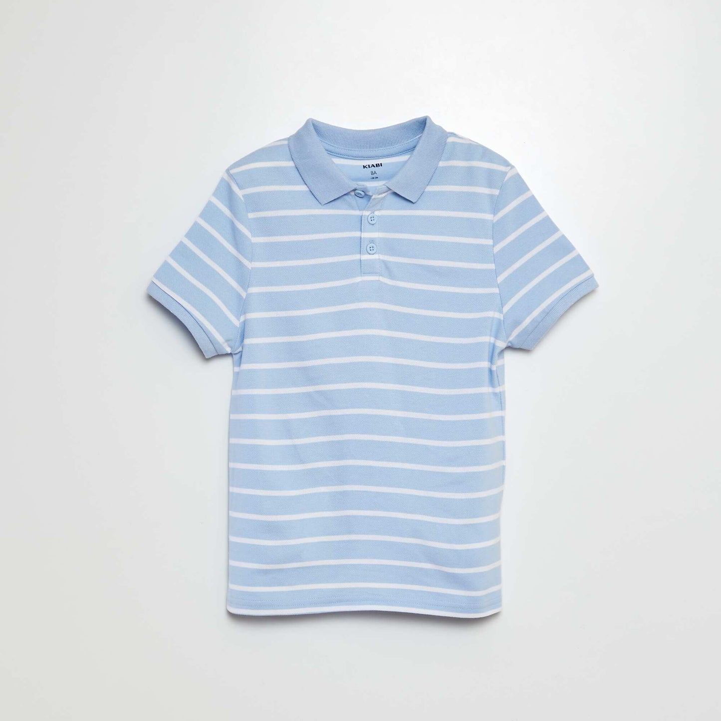 Piqué knit polo shirt BLUE