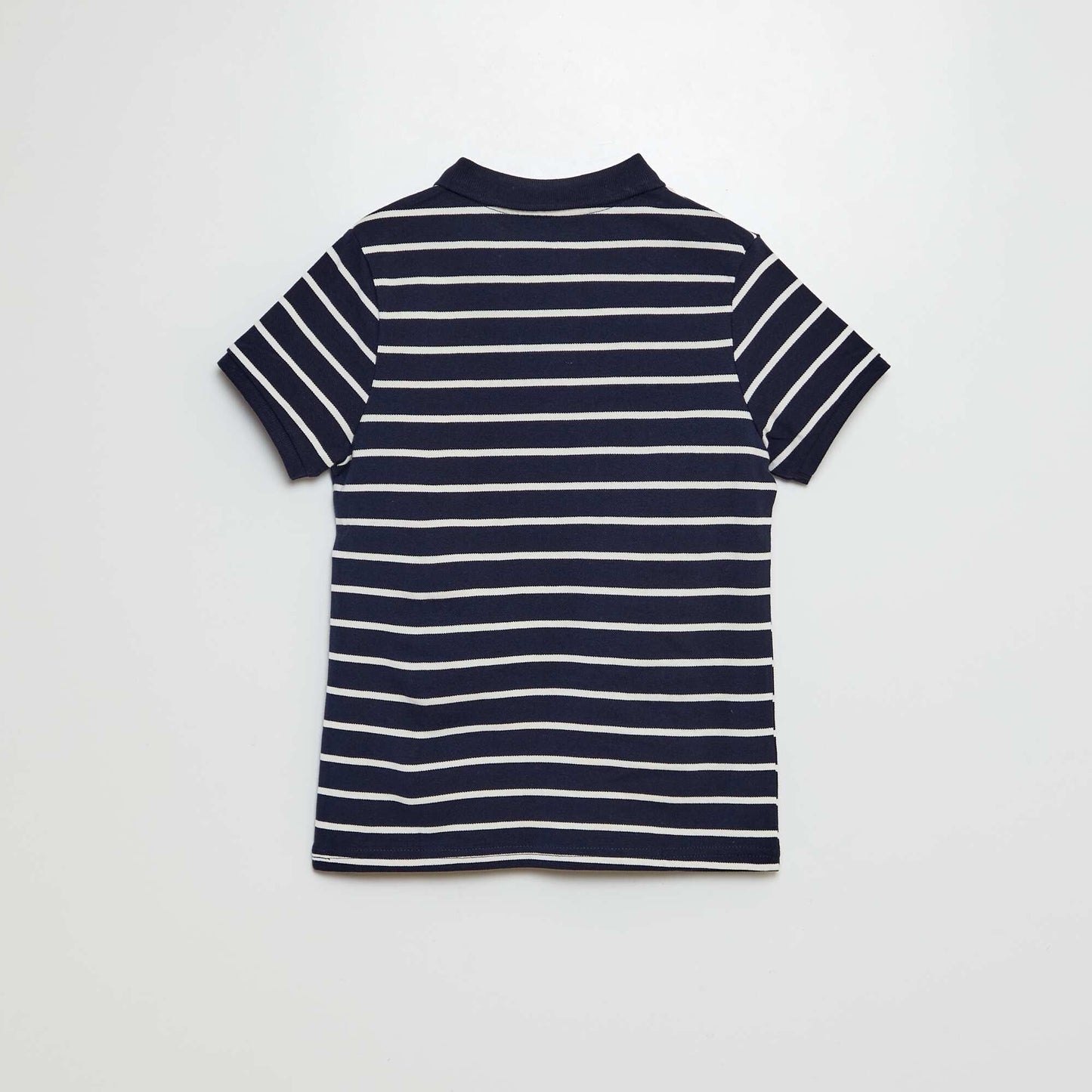 Piqué knit polo shirt BLUE