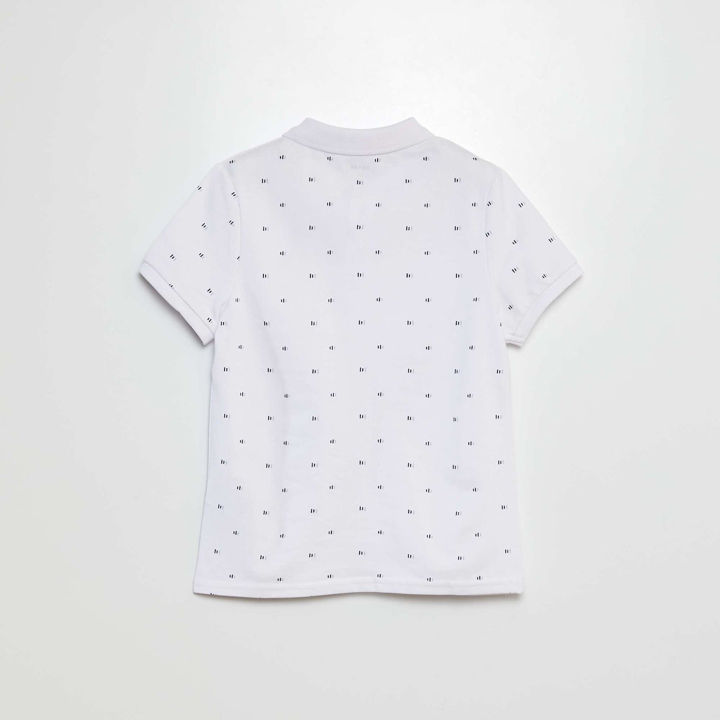 Piqué knit polo shirt WHITE