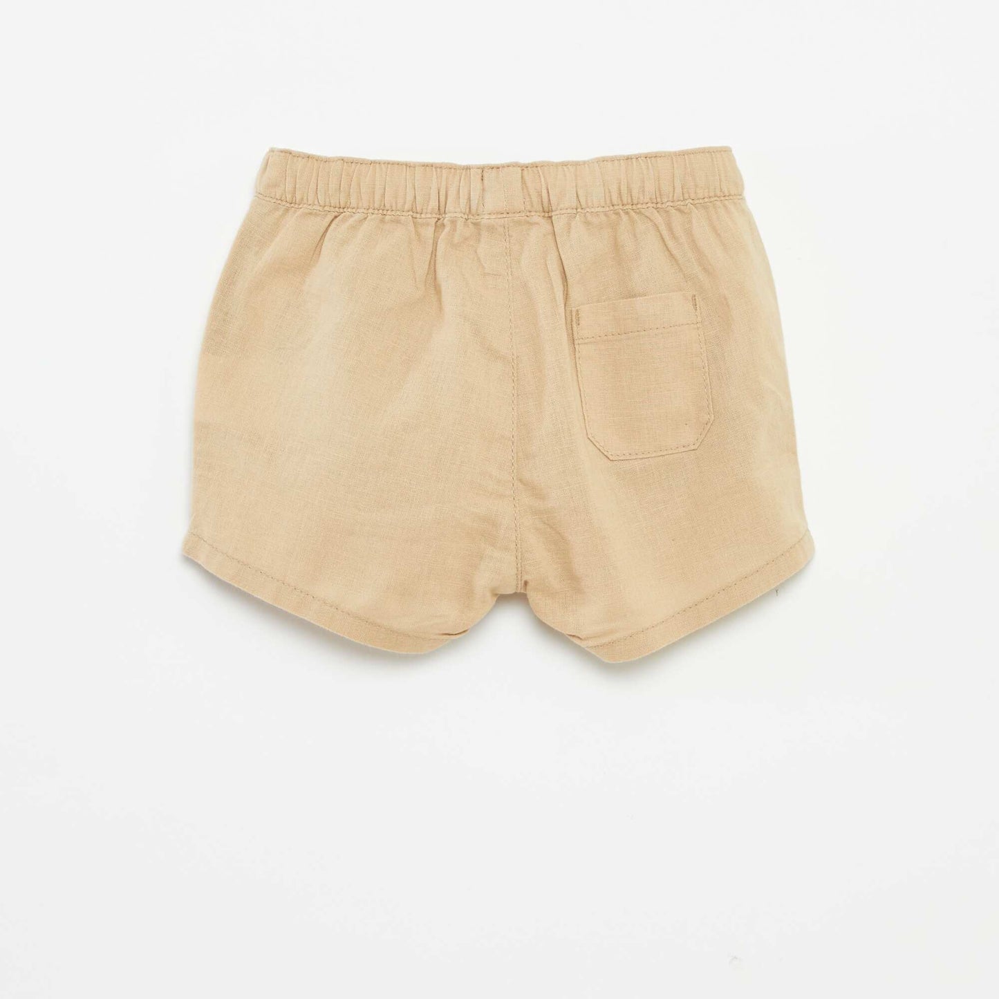 Shorts with adjustable waist BEIGE