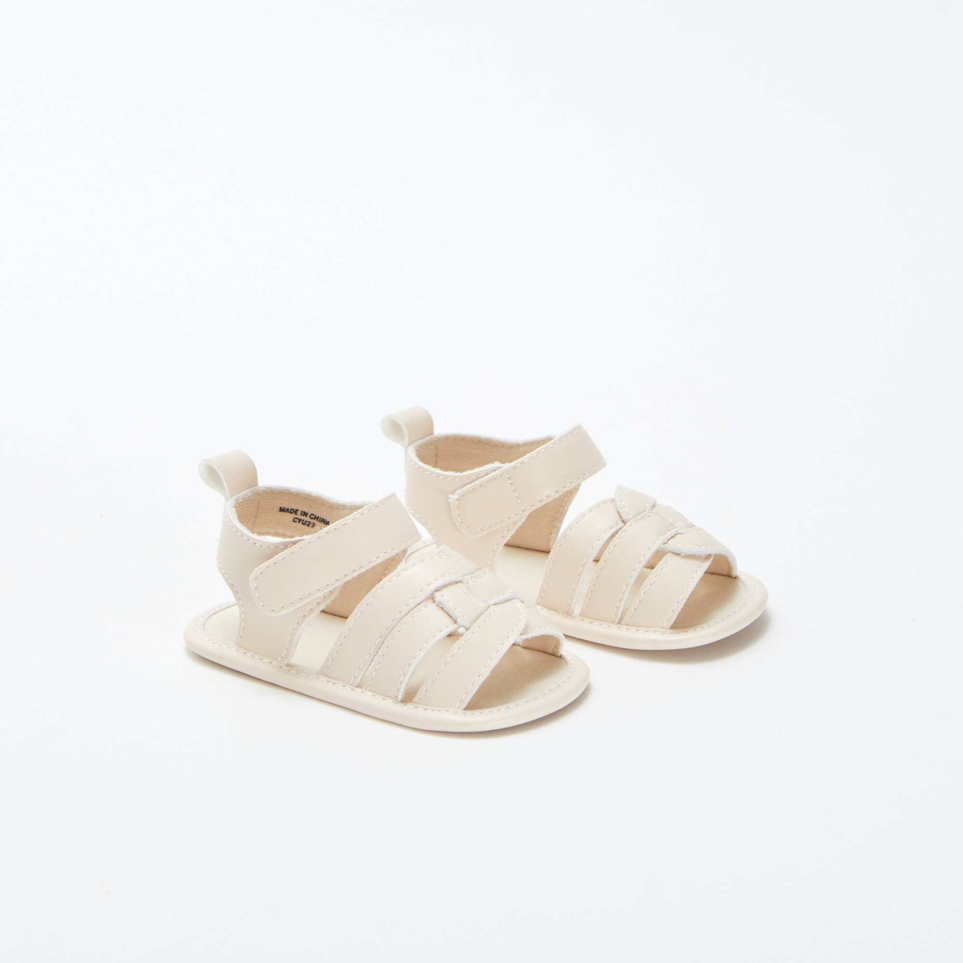 Sandals with crossover straps PINK