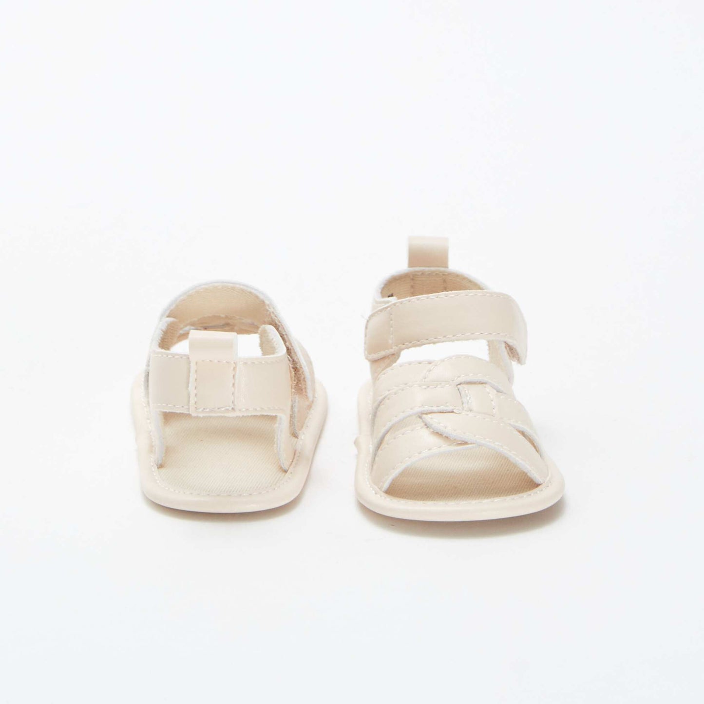 Sandals with crossover straps PINK