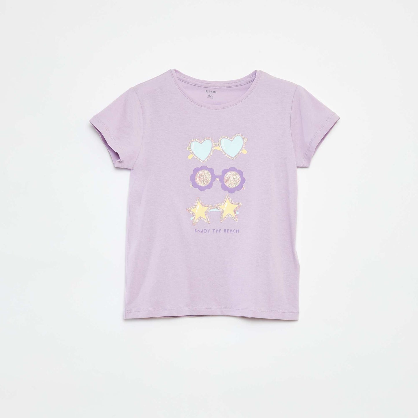 Fun print T-shirt PURPLE