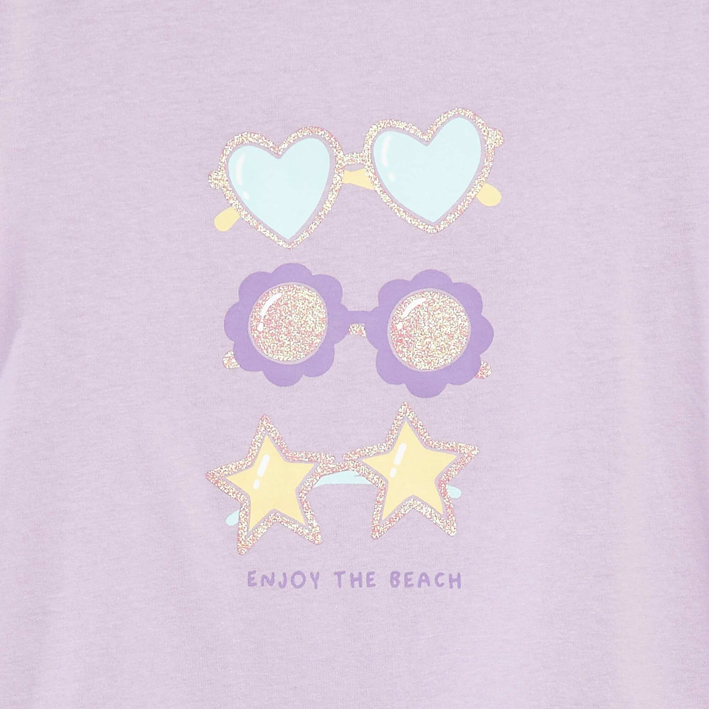 Fun print T-shirt PURPLE