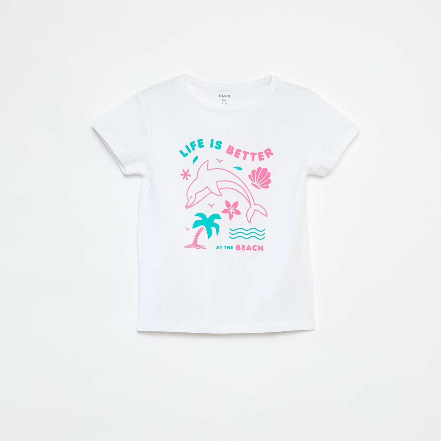 Fun print T-shirt WHITE