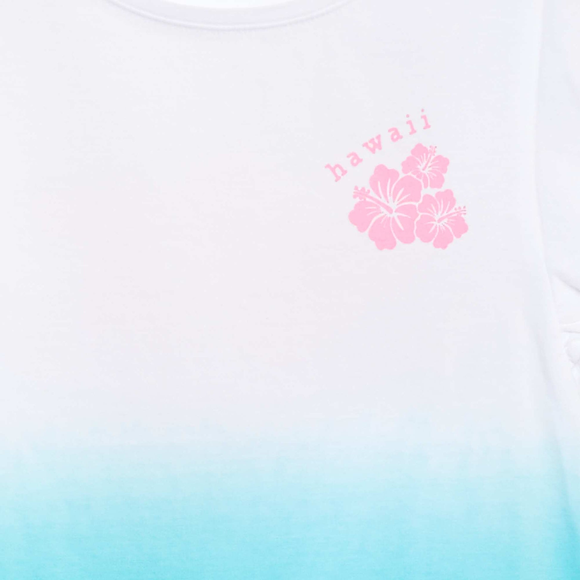 Jersey T-shirt with ruffled sleeves GREEN