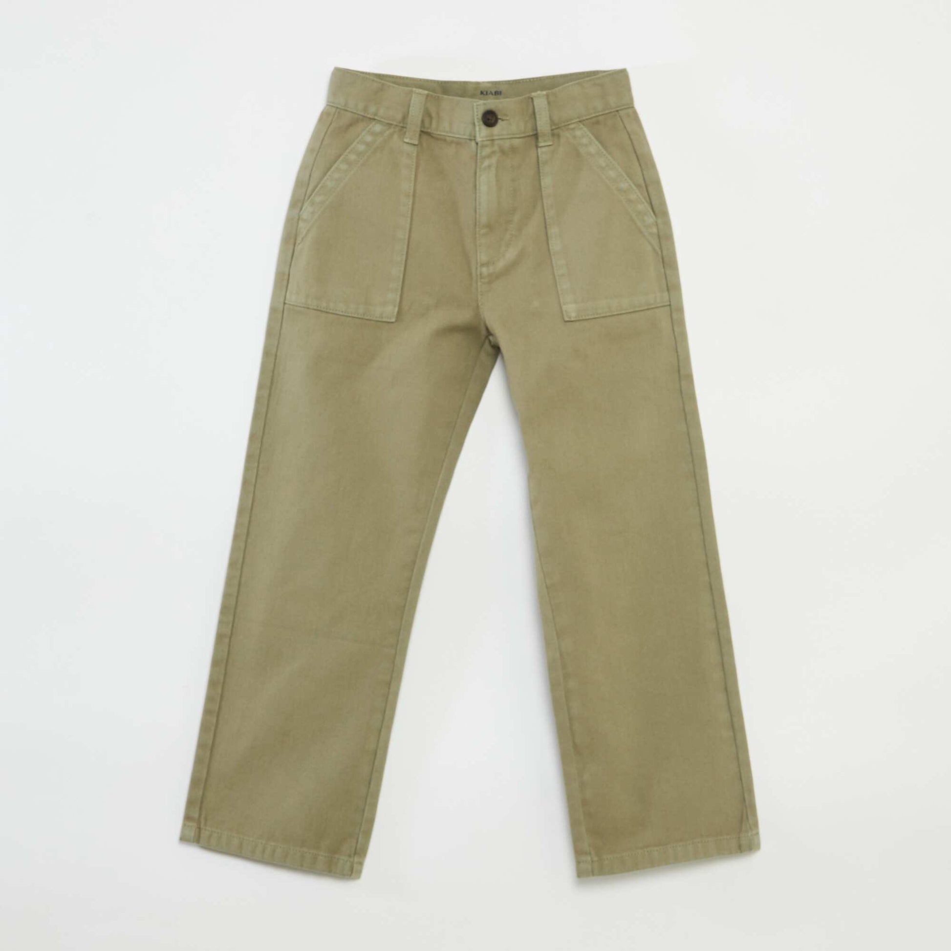 Regular fit trousers with pockets KHAKI