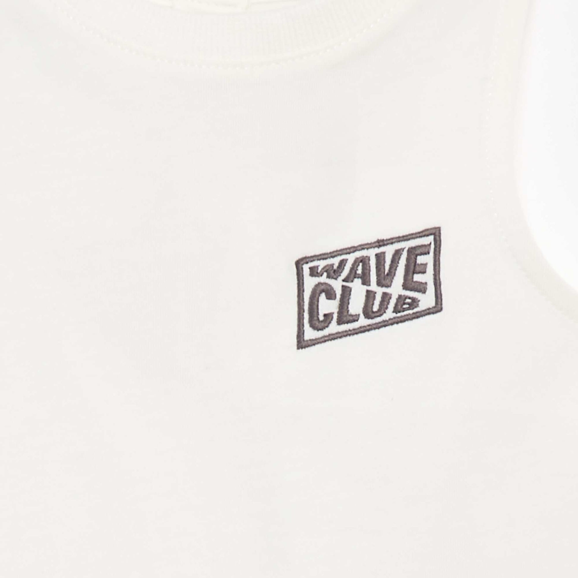 Embroidered vest top WHITE