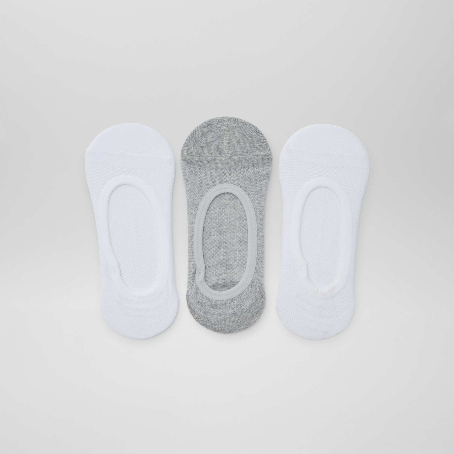 Pack of 3 pairs of invisible socks WHITE