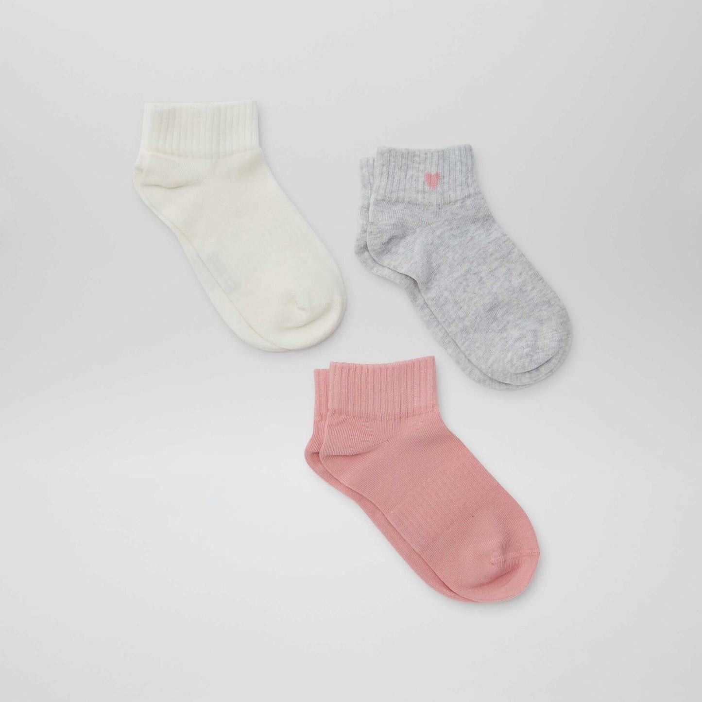 Pack of 3 pairs of sports socks PINK