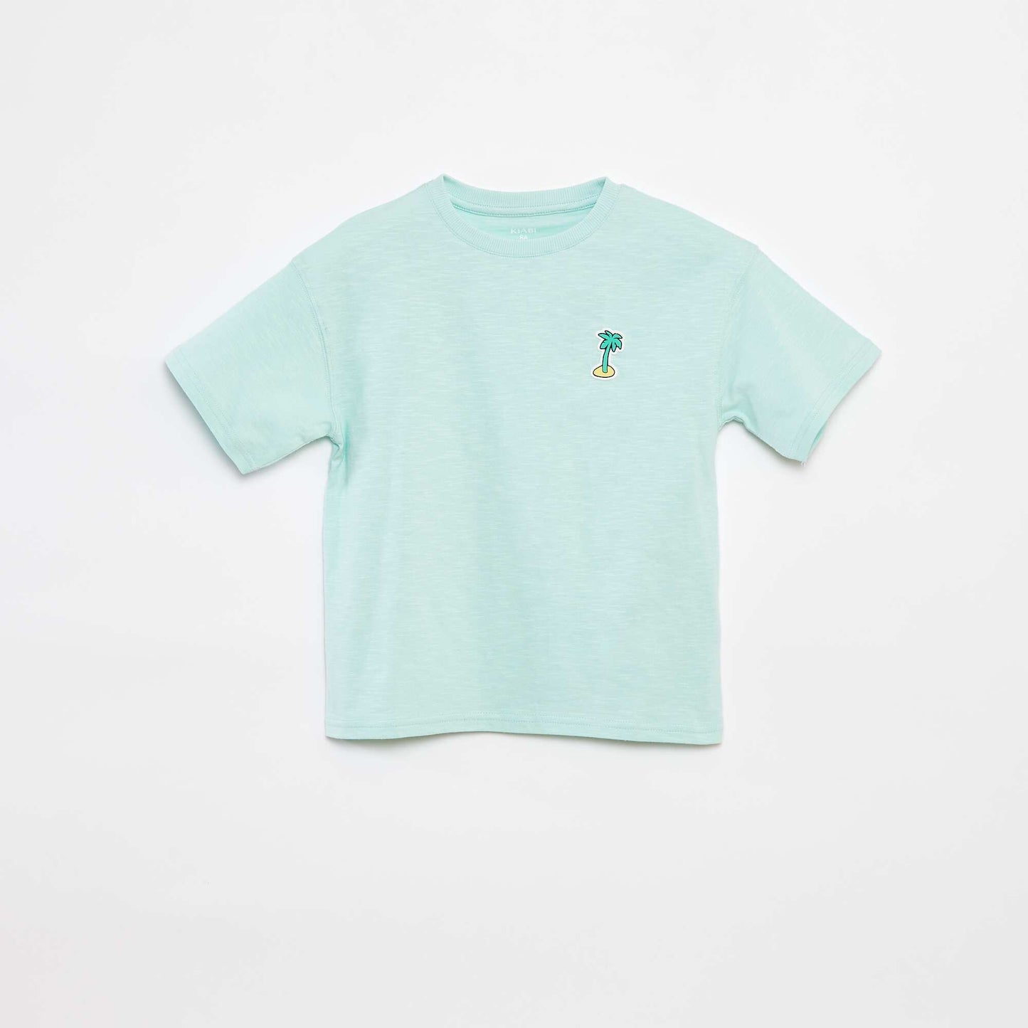 Short-sleeved printed T-shirt GREEN