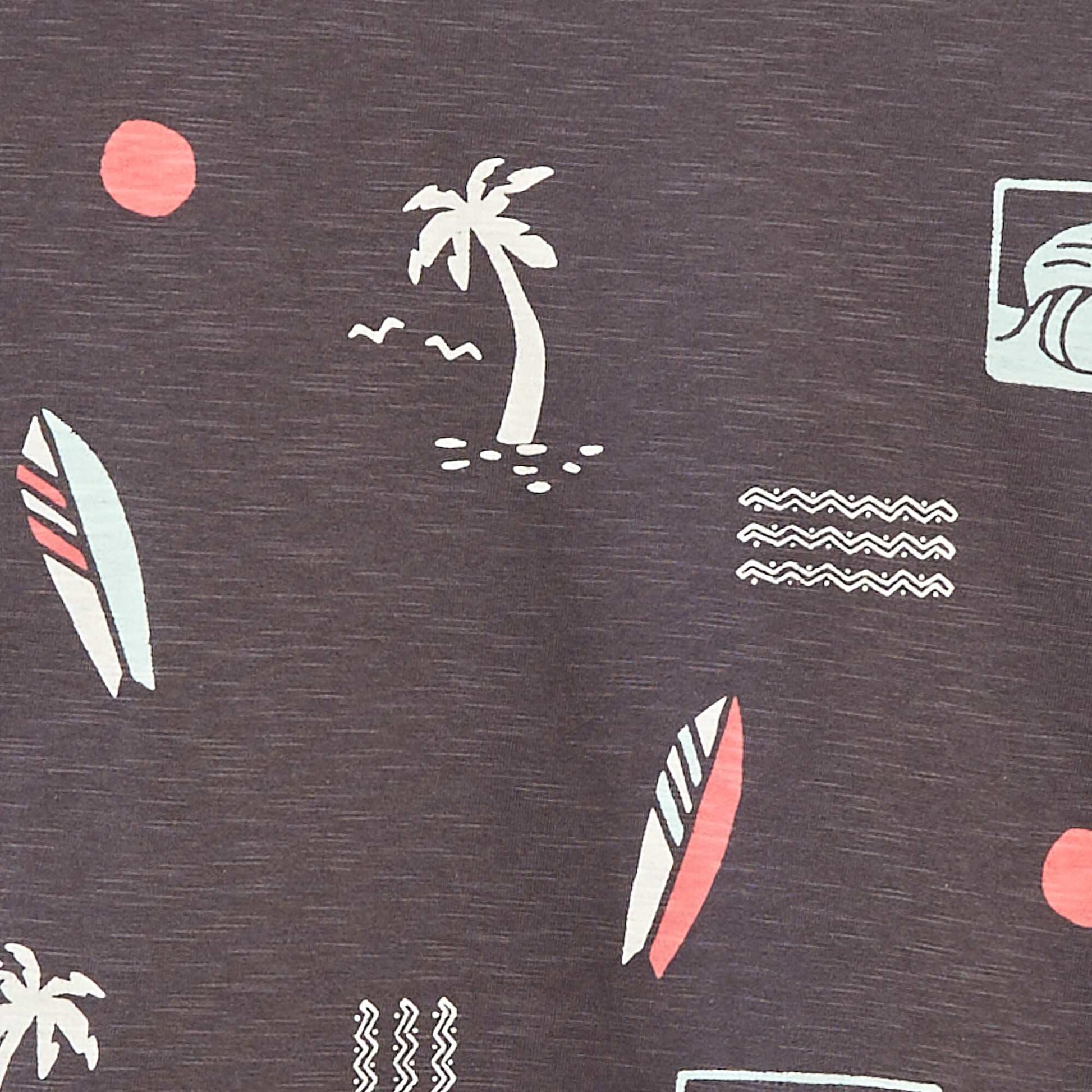 Short-sleeved printed T-shirt BLACK