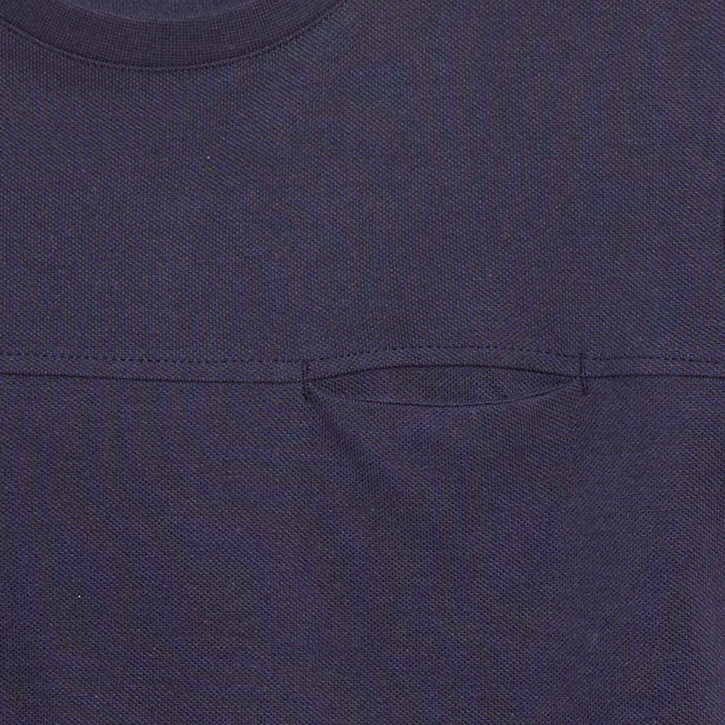 Cotton piqué T-shirt BLUE
