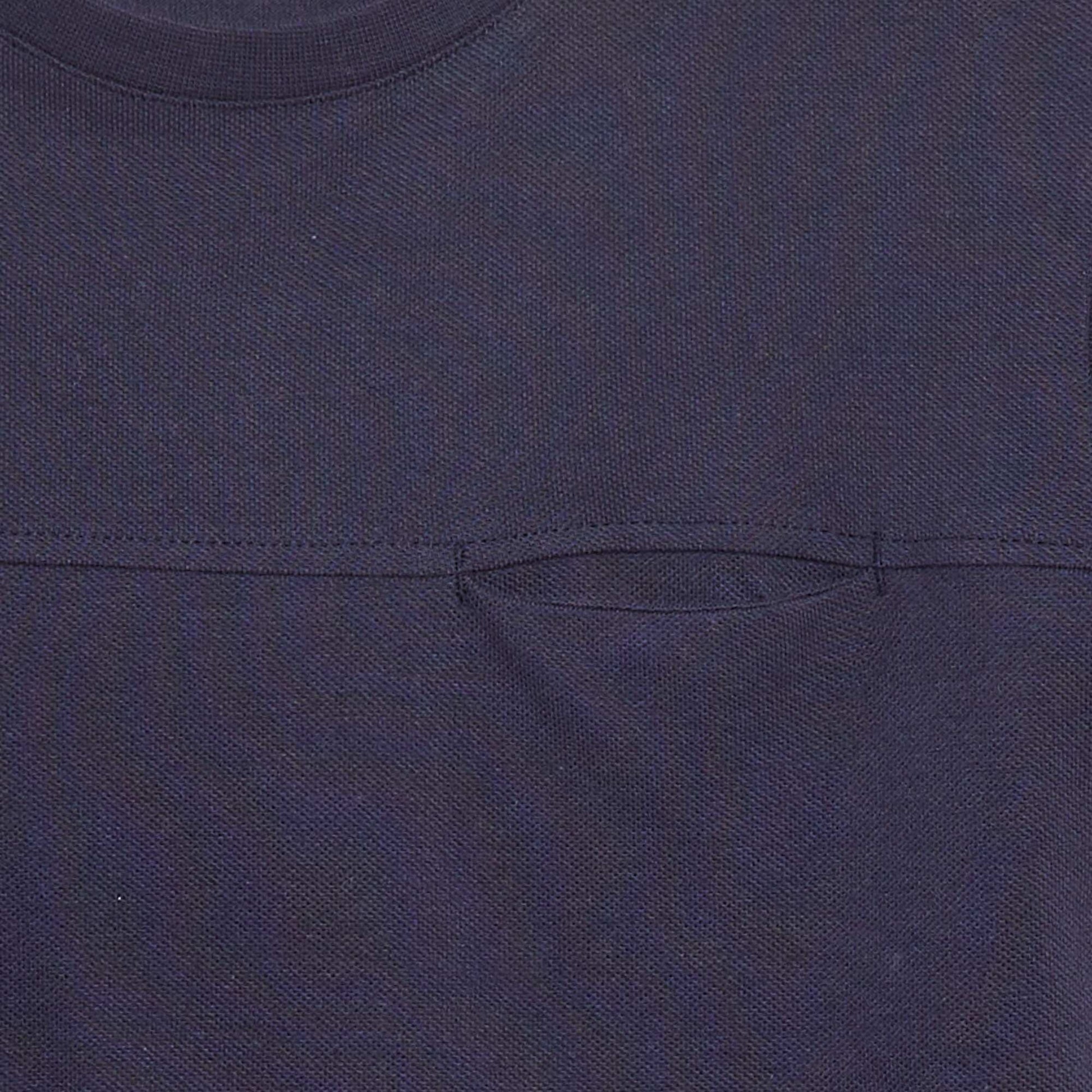 Cotton piqué T-shirt BLUE