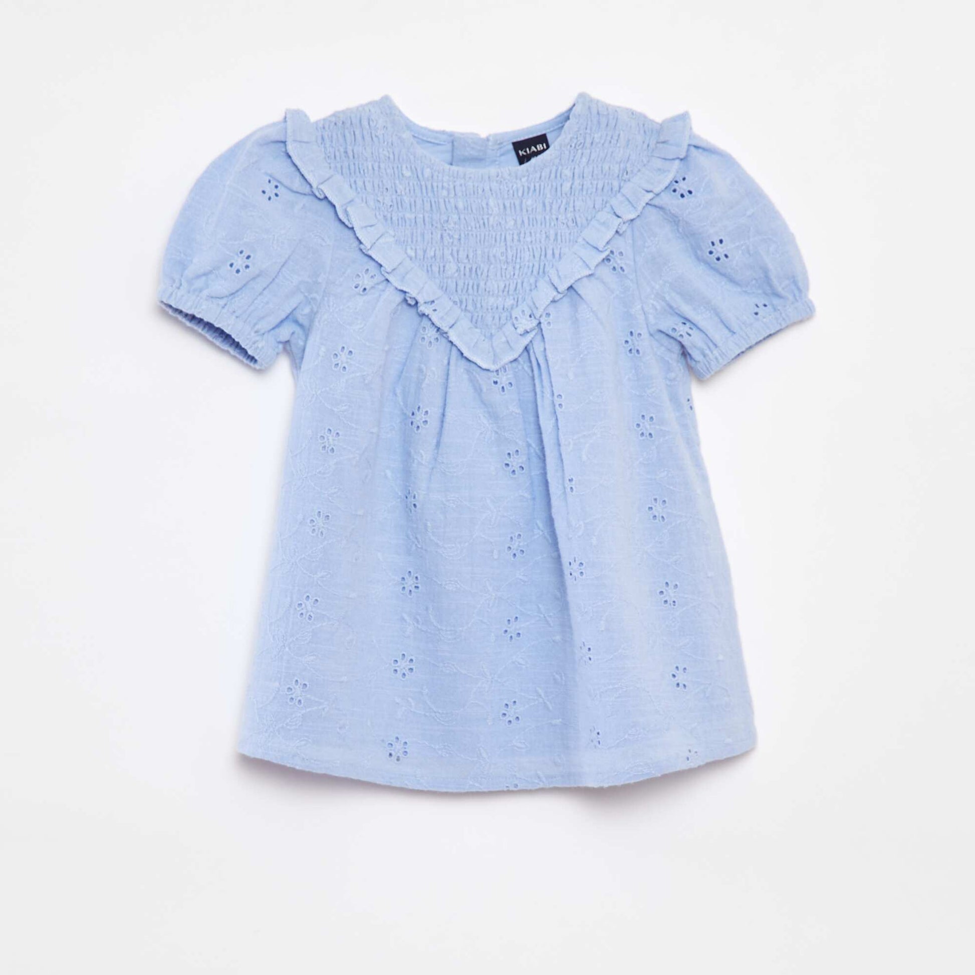 Broderie anglaise dress + briefs set - 2-piece set BLUE