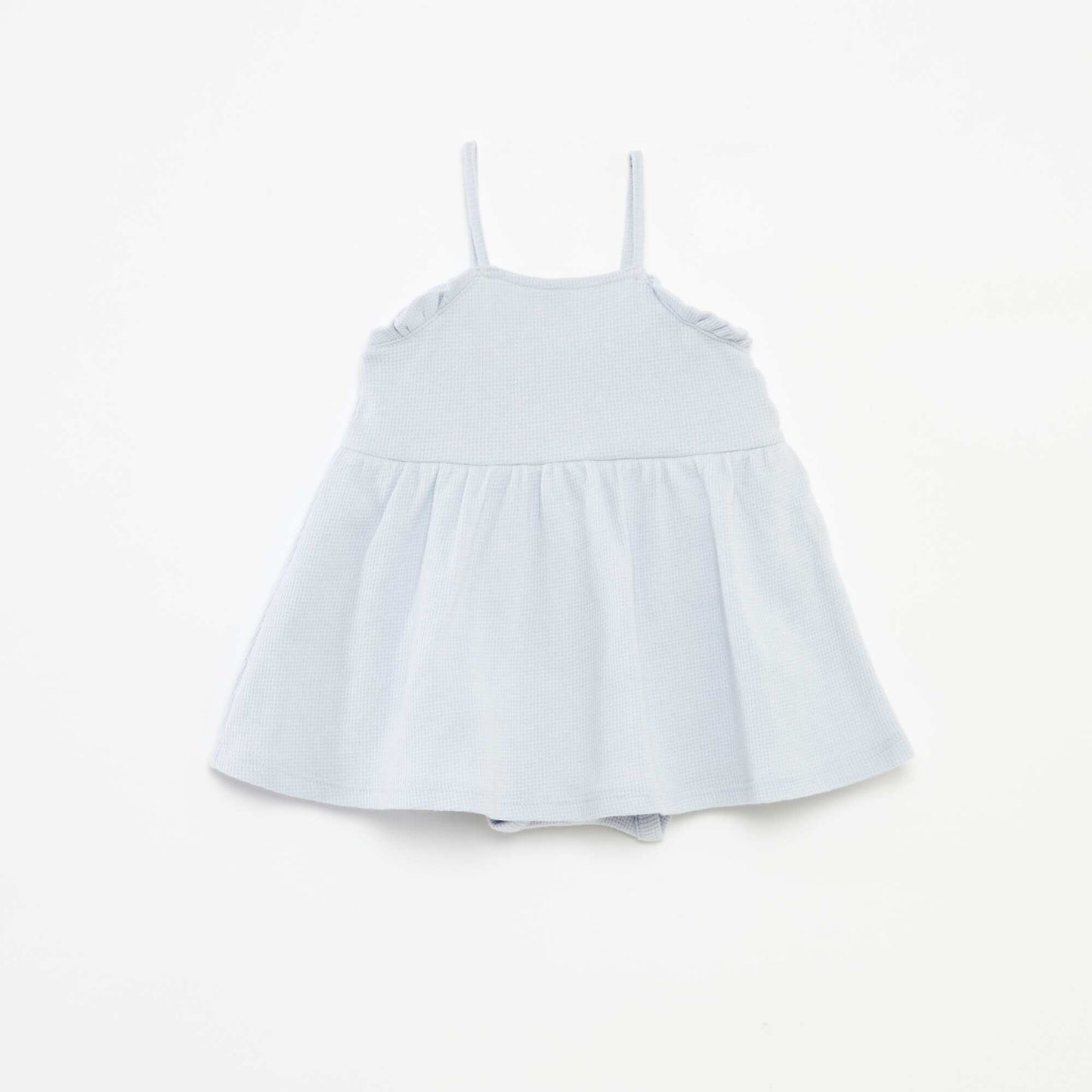 Strappy dress with built-in body BLUE