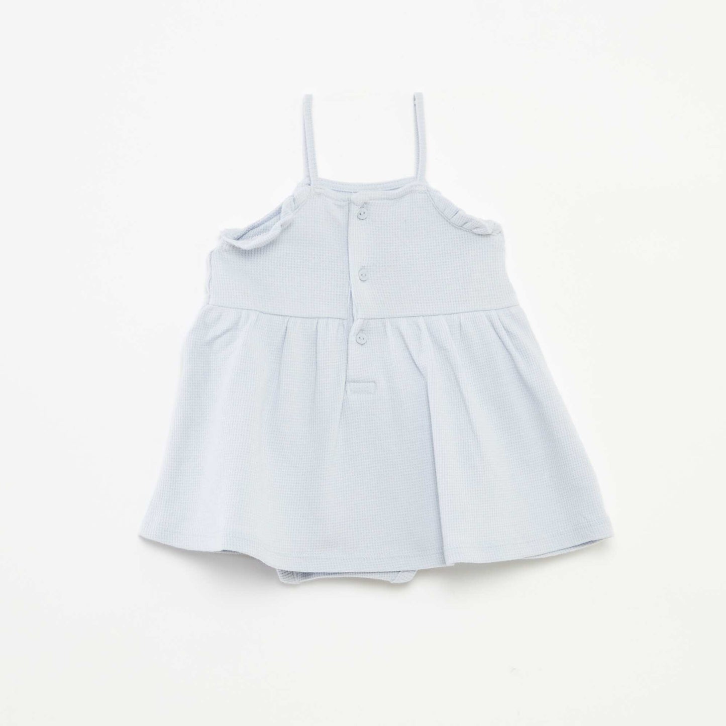 Strappy dress with built-in body BLUE