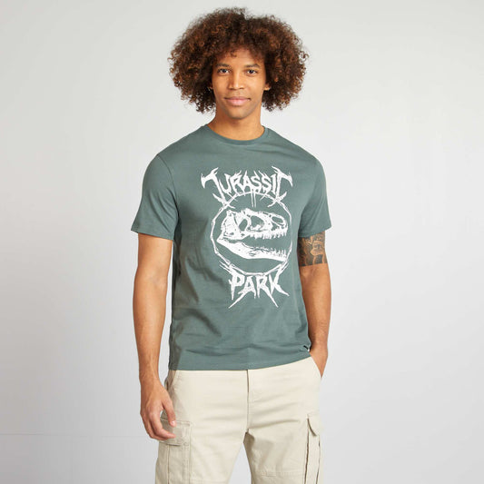 Jurassic Park short-sleeved T-shirt GREEN