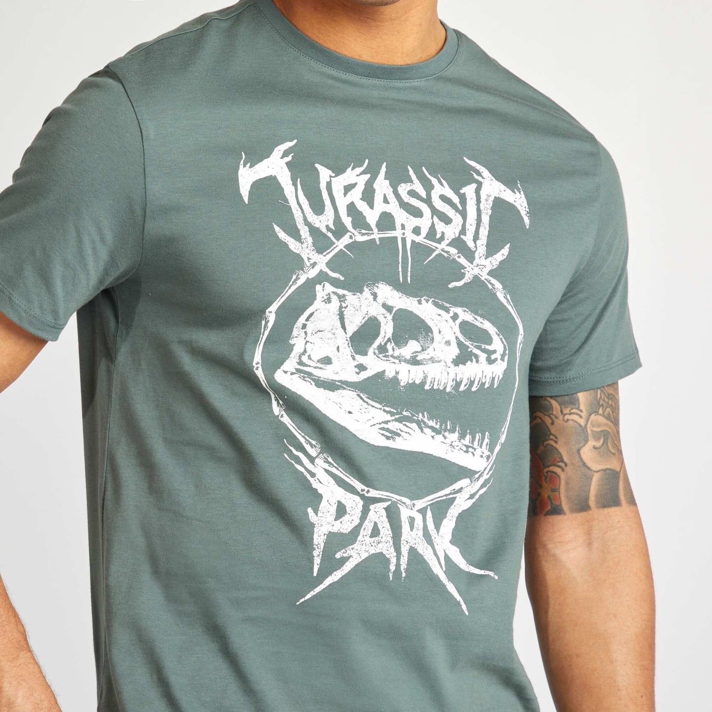 Jurassic Park short-sleeved T-shirt GREEN