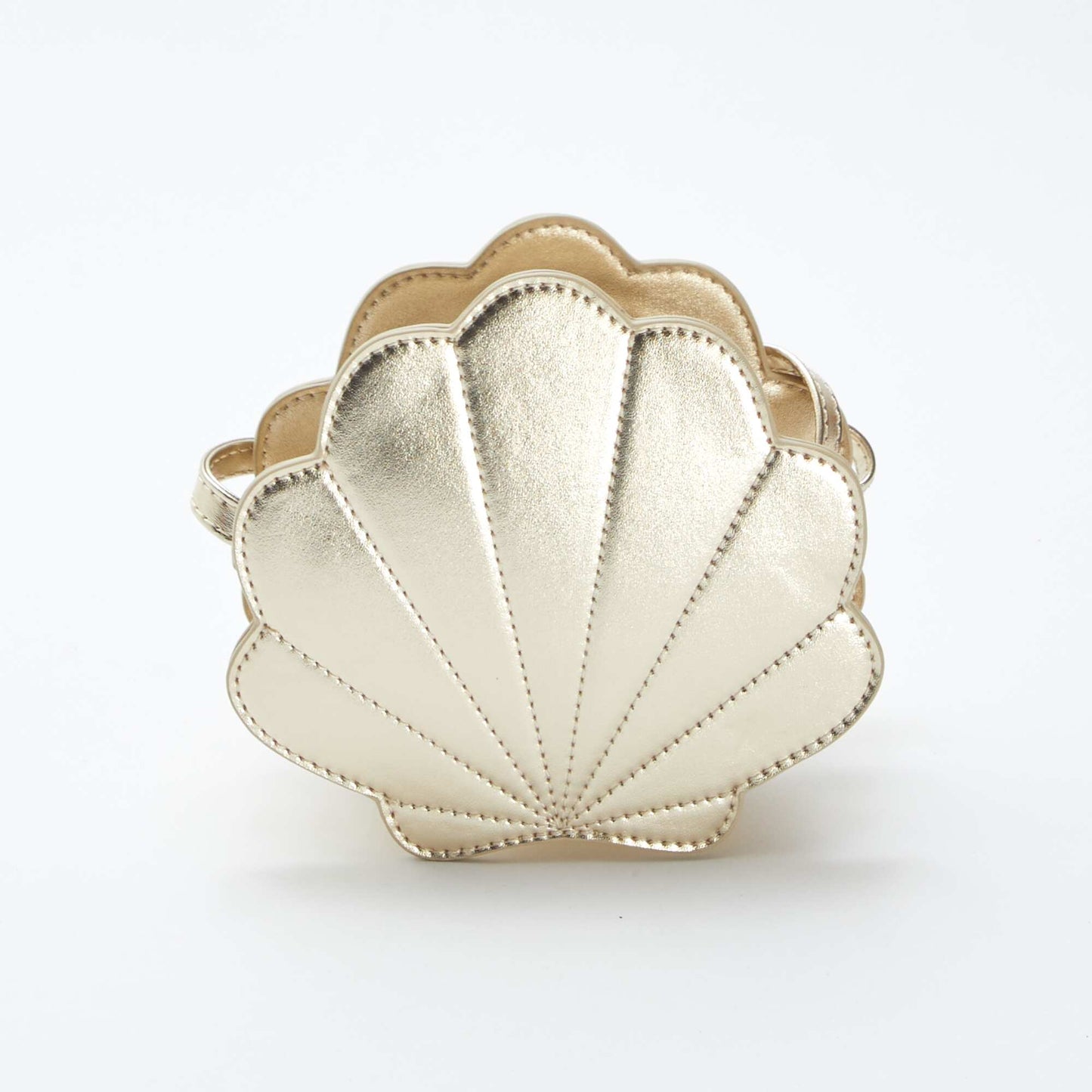 Shell-shaped shoulder bag BEIGE