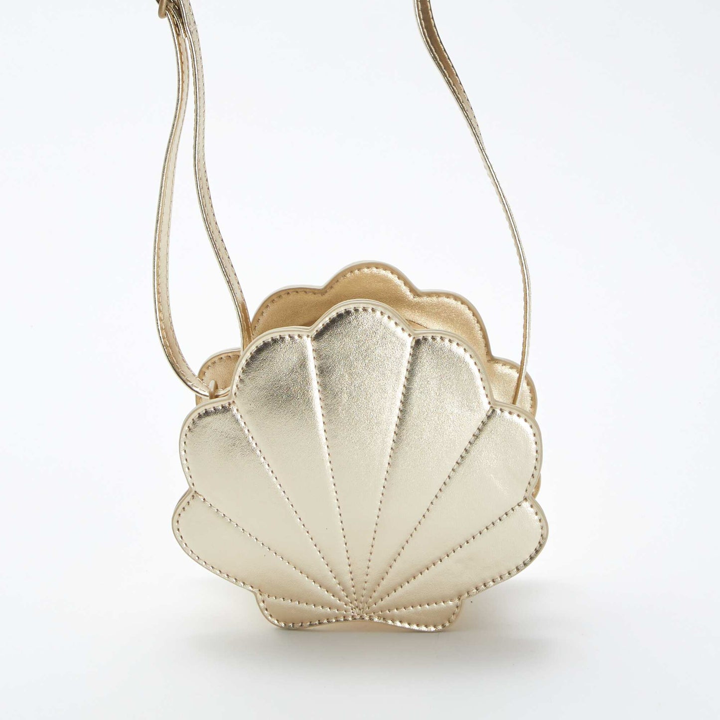 Shell-shaped shoulder bag BEIGE