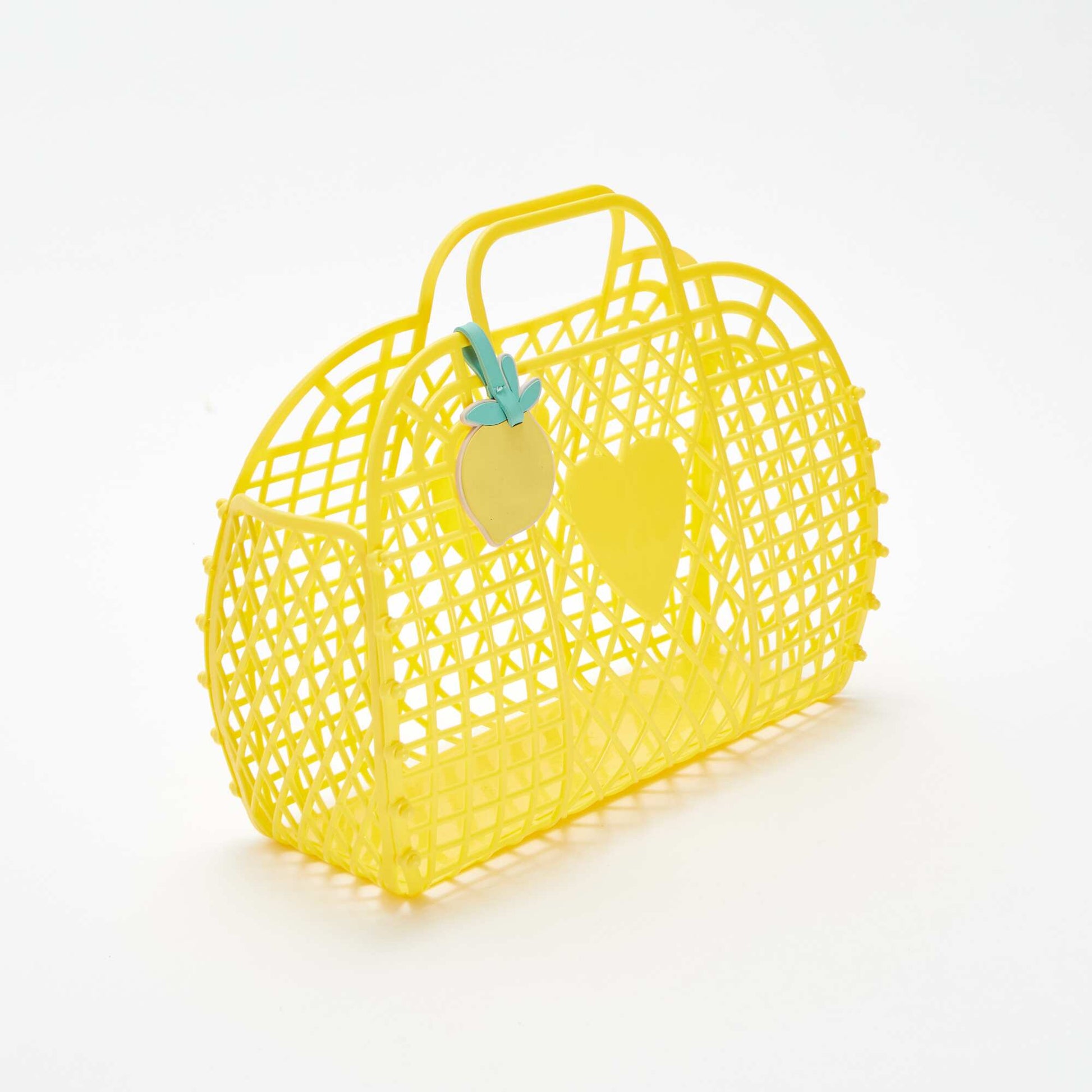 Plastic fruit basket YELLOW