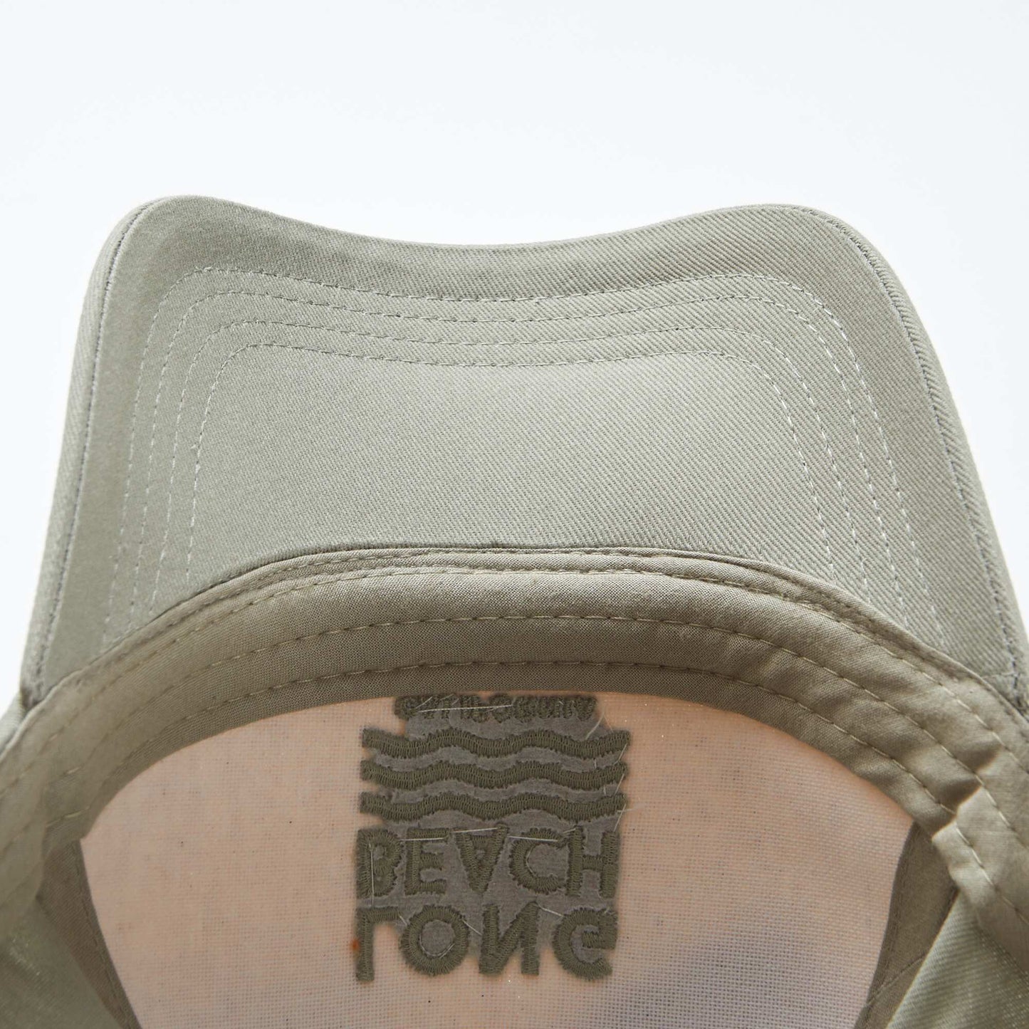 Embroidered canvas cap GREEN