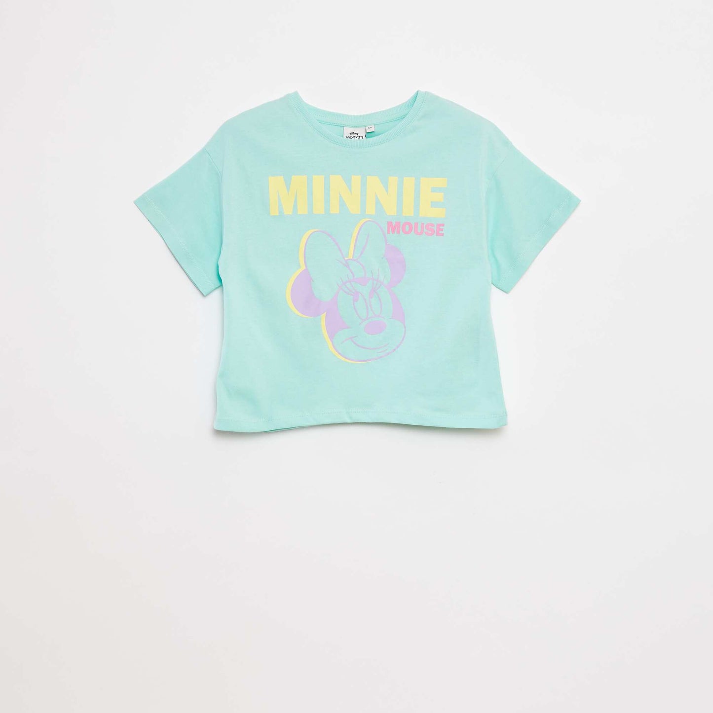 Minnie crop top T-shirt BLUE