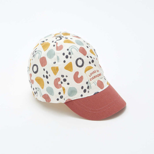 Printed cap BEIGE