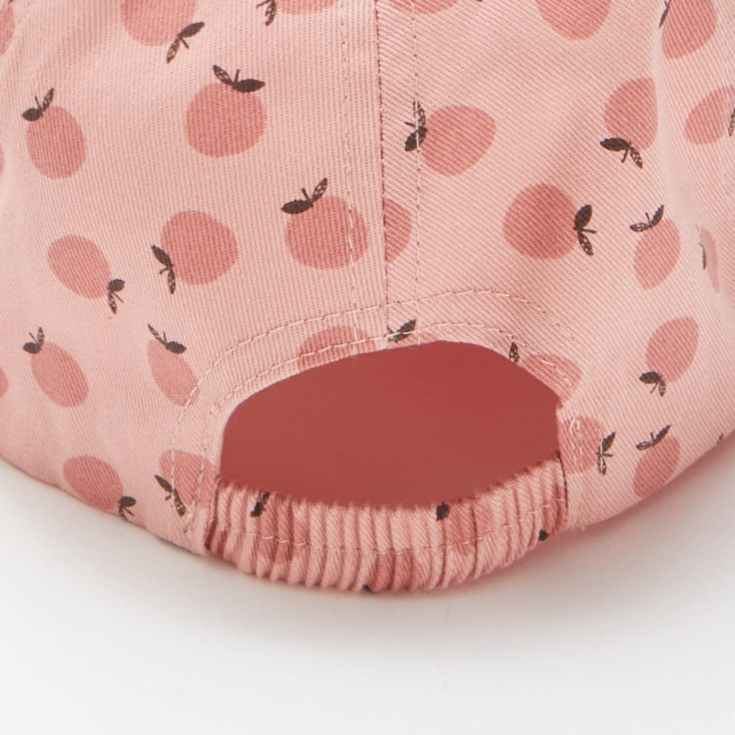 Patterned canvas cap PINK