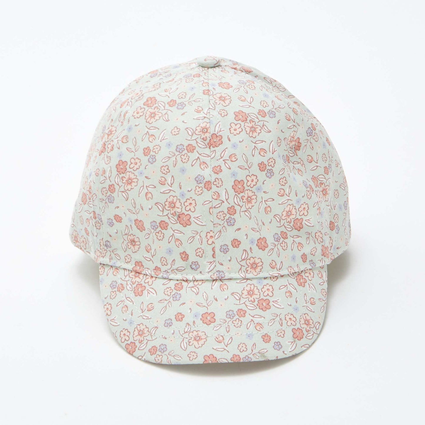 Patterned canvas cap BLUE